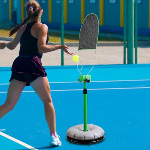 Tennistrainer, Tennis-Trainingshilfe-Maschine, Tennis-Rebounder-Trainer, Tennis-Übungsausrüstung, tragbarer Tennistrainer für Swing-Übungen, Tennis-Rebounder für Solo-Übung und Fähigkeitsverbesserung