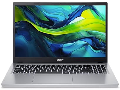 ACER Aspire Go 15 AG15-32P-37MG, Ordinateur Portable 15,6'' Full HD LCD (Intel Core 3-N355, RAM 8 Go, SSD 512 Go, Intel Graphics, Windows 11 Home), Argent, Clavier Français AZERTY