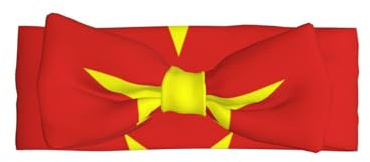 SSIULUS Haarband mit vietnamesischer Flagge, weiches Polyester-Haarband mit niedlichem Schleifen-Design, dehnbar und bequem