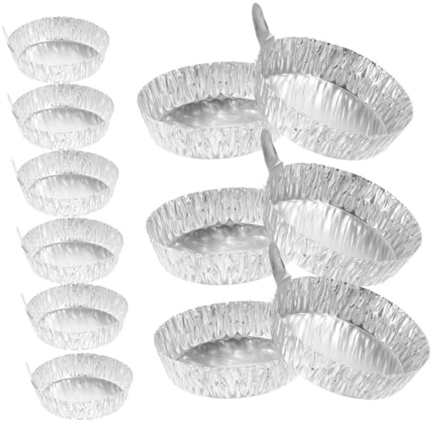 Mikinona 200 pièces Lot de Coupelles Aluminium pour Pesée Laboratoire avec Poignée Plateau et Résistant pour Poudres et Pratique et Compact