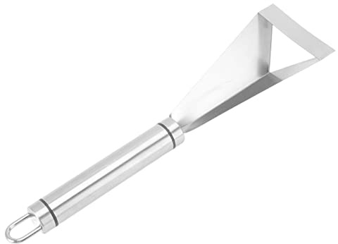 Keenso Couteau à Découper les Fruits Triangulaire Unique, Outil Pratique en Acier Inoxydable pour Pommes, Pastèque et Concombre