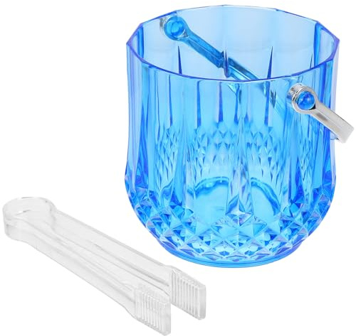 Didiseaon Seau à Glaçons Portable Petit et Épais avec Poignée Robuste Conteneur Plastique Pratique pour Fête Bar Refroidissement Rapide de Boissons