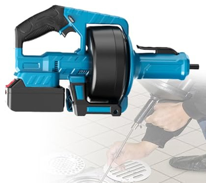 Sturalavandini per Doccia Sturalavandini per Vasca, Sturalavandini Elettrico a Batteria, Serpentina Flessibile 7m, Pulisci Tubi Elettrico per Cucina E Lavabo