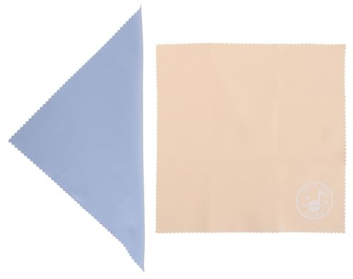 STOBAZA Paños de Limpieza para Instrumentos Musicales Violin y Piano, Paño de Guitarra de Tela para Cuidado de Instrumentos, Paquete de 2 Piezas Adecuado para Kit de Limpieza