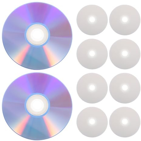 DEARMAMY Disque Vierge DVD-R gravable 10 unités Plastique Grande capacité pour Sauvegarde de données et Enregistrement Musical