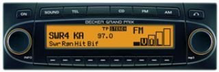 Becker Grand Prix 7990 Autoradio (Lettore CD/MP3, Sintonizzatore AM/FM, Bluetooth) giallo
