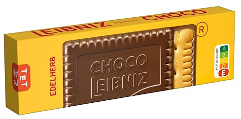 LEIBNIZ Choco Edelherb, 125 g, knusprige Butterkekse eingebettet in Zartbitterschokolade (1 x 125 g)