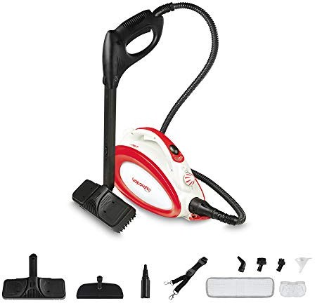 Polti Vaporetto Handy 20, Nettoyeur Vapeur 3,5 Bar avec Bandoulière, 10 Accessoires
