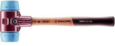 Halder 3001060 Simplex TPE-Soft-Face Mallet, Multi-Colour, 60 mm
