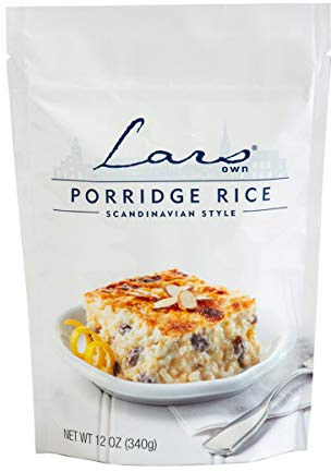 Lars Own Scandinavian Style Porridge Rice for Rice Pudding. (Porridge Rice, 2 Boxes)