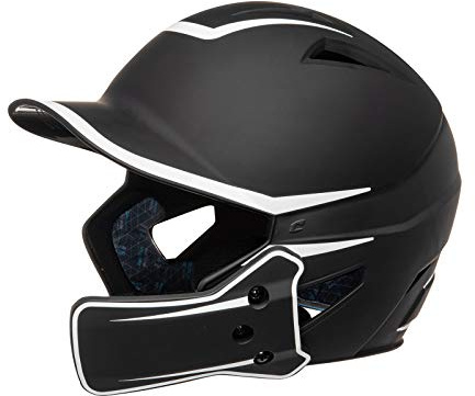 CHAMPRO HX Legend Plus Performance - Casco da baseball con protezione per mascella rimovibile, finitura opaca bicolore
