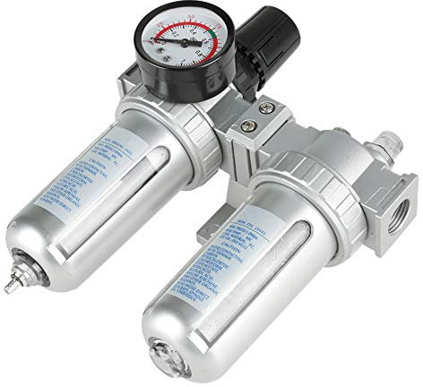 Wakects Luftfilterregler, 1/2 Zoll Ölabscheider Kompressor Filter Luftkompressor Regler Kompressor Wasserabscheider für Kompressor und Luftwerkzeuge