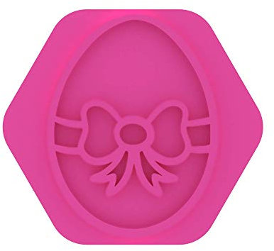 LissieLou Mini Ostereier mit Schleife Keksstempel Ostern Zuckerguss Fondant Prägegerät - Hellrosa