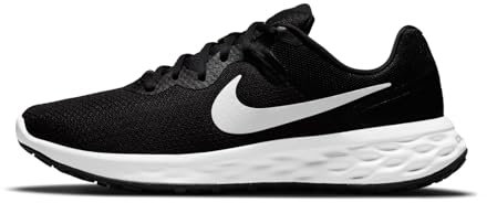 NIKE Revolution 6 Nn herr Sneaker, Svart vit järngrå, 42 EU