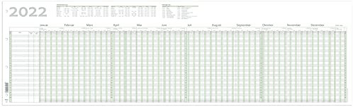 RNK Verlag 2910/22 - Urlaubsplaner 2022, 100 x 29,7 cm, gefalzt auf DIN A4, 1 Stück
