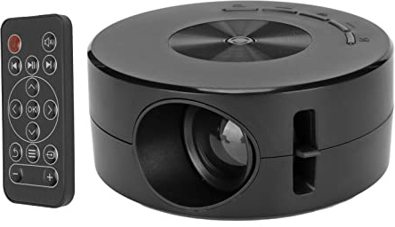 Bewinner -Videoprojektor, tragbarer LED-Overheadprojektor 1080P Full HD unterstützt, Projektor mit Fernbedienung, Heimkino-Videoprojektor kompatibel mit Smartphone-Computer