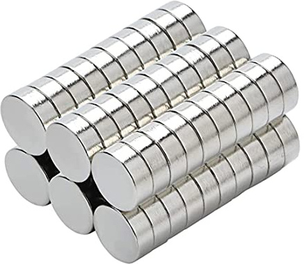 Magnete Neodym Sehr Starke, Kühlschrankmagnet, Magnete für DIY, Basteln, Aufbewahrung und Büro, Magnet für Zuhause, Magnetisches Angeln, Verschiedene Größen, (50, 6x1mm)