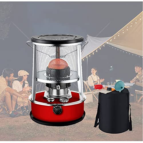 Xrdbfd Petroleumofen Für Innenräume, Petroleumheizung Ohne Strom, Öl-Paraffin-Petroleum-heizung Für Camping, Zeltheizung, Kochen, Petroleumkocher-heizer Für Draußen,4.6Lred