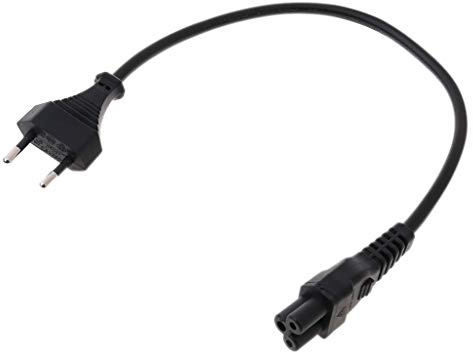 Maxtonser Netzteilkabel EU 2-poliger Stecker auf Iec 320 C5 Micky für Notebook-Netzteil 3