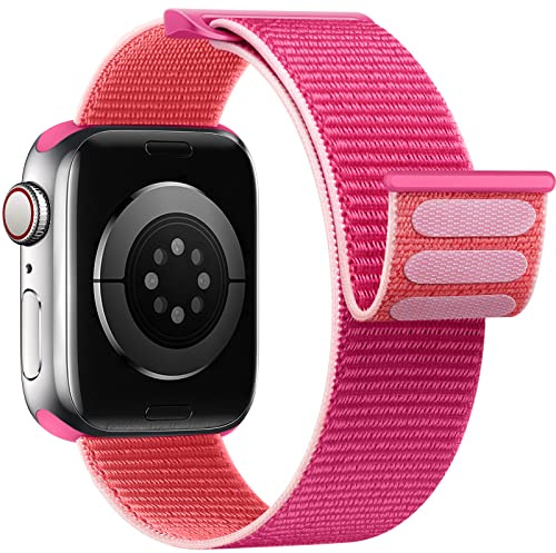 Yoohoo Nylon Correa Compatible con Apple Watch 44mm 40mm 41mm 42mm 38mm 45mm 46mm 49mm Mujer Hombre,Soft Sport Correas Reloj Deportiva Compatible con iWatch 1110 9 8 7 6 5 4 3 2 1 SE Ultra 3 2 1