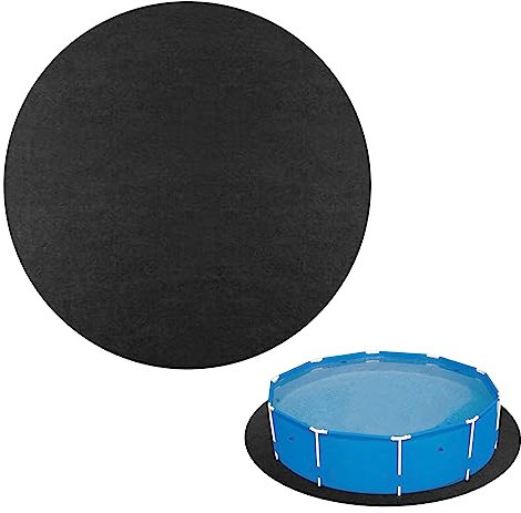 Pool Bodenplane, Poolunterlage Rutschfest, Poolmatte Pool Bodenschutzmatte Aus Filz Pool Ground Cloth Pool Bodenmatte Bodenfolien Für Schwimmbecken Für 8'' Bis 12'' Aufstellpools (Quadratisch,4 Meter)