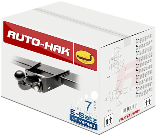 AUTO-HAK NEU Anhängerkupplung AHK starr mit Flanschkugel kompatibel mit Peugeot Boxer L1 L2 L3 ab 08.2006 mit 7-polig Universal-Elektrosatz/E-Satz
