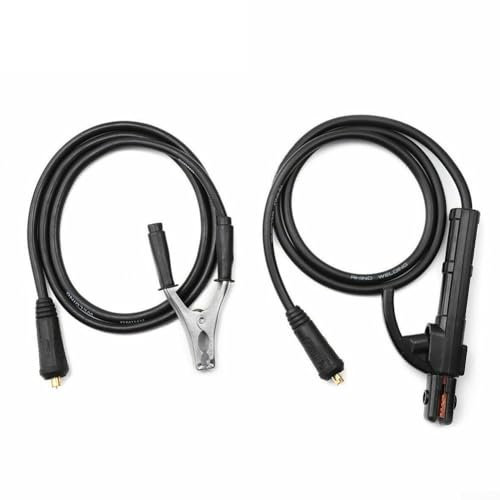 HEIBTENY Cable de soldadura de 300 A, cable de soldador para máquina de soldar MMA ARC (10 pies/3 m)