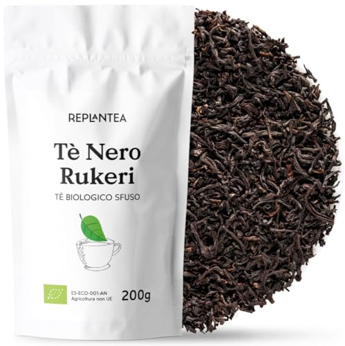 TE NERO IN FOGLIE BIO 200g (100 Tazze) | Tè Nero Biologico Sfuso dal Sapore e Aroma intensi REPLANTEA