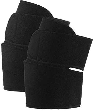 Ellbogenschützer Selbstwärmend Ellbogenwärmer mit Magnete Ellbogenpolster mit Klettverschluss Ellenbogen Bandage Winddicht Ellbogenstütze Kälteschutz Ellbogenschoner für Gelenkschmerzen Schwarz
