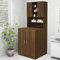 HXZZXS Mobile per Lavatrice con Ante Rovere Marrone Legno Multistrato 70,5x25,5x90 cm Mobiletto con Ante Mobile Lavatrice Incasso Armadietto Lavatrice Mobile Alto Armadio Bagno Mobile Prodotti Bagno