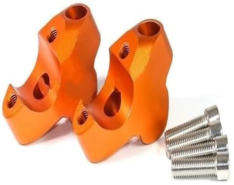 Motorrad-Lenkererhöhung Für 300 350 450 Für EXC F Für TPI 690 Für SMC R Für Enduro R Motorrad Griff Bar Riser Klemme Verlängern Adapter Griff Bar Steigleitungen(Orange)