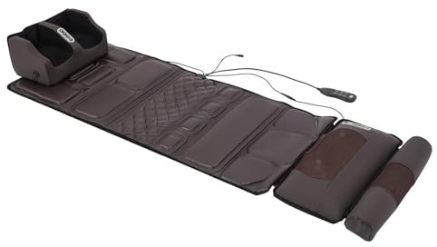 YyanLAK Massagesitzauflage, 36W Massageauflage 130x60cm Ganzkörpermassagematte, Massagematte, Massagekissen mit Fußmassagegerät Kann auf einem Sofa, Sessel, Bürostuhl oder Esszimmerstuhl