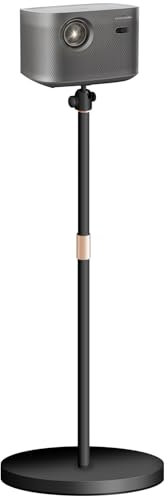 HIBORI Beamer Halterung Höhenverstellbarer Projektor Ständer 360° Schwenkbarer Bodenständer Kompatibel mit XGIMI, Nebula, Dangbei, YABER, JMGO