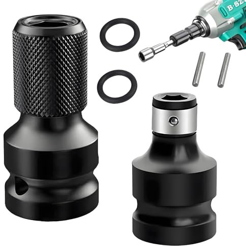 2 adaptadores para llave de impacto, para llave de impacto y soporte de puntas de destornillador