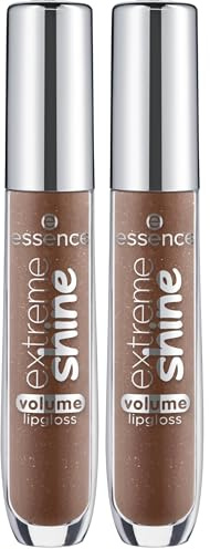 Essence Cosmetics Extreme Shine Brillo De Labios Voluminizador, Natural, Brillante, Rociado, Translúcido, 5 ml (Paquete de 2)