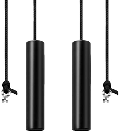 2PCS Black Pull Cord Light Switch,Bathroom Light Pull Cord,5.8 * 1.2cm Light Pull Handle with 150cm Nylon Pull String Extension,Light Pull Cord for Bathroom Toilet Light Ceiling Light Fan Switch