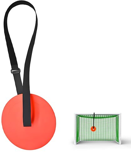Top Bins Football Targets Red Hanging Training Discs, Goal Targets and Essential Foot ball Training Equipment, Reliable Footballs Targets for Shooting Drills, Great for Soccer Goals Training Sessions