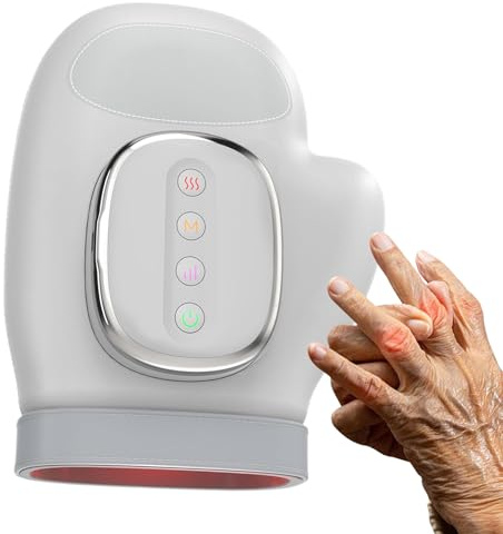 Masajeador de Manos – Calor y Compresión, Máquina Recargable 3 Modos | Terapia de Calor Portátil con Temporizador Automático para Alivio Estrés, Regalo Relax Hogar u Oficina