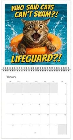 wiroouia Calendrier Mural 2026,Calendrier Mensuel Annuel Complet - Organisateur Hebdomadaire Du Dimanche Au Samedi,Pour Adolescents Adultes Amateurs D'Animaux Enseignants Etudiants