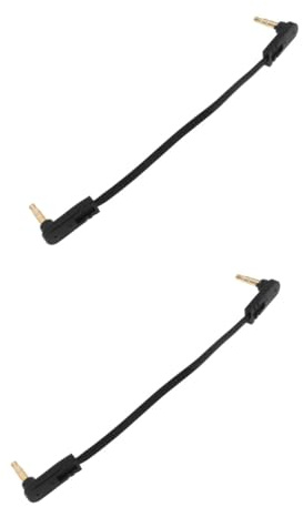 DIYEAH 2 Pezzi Cavo Audio Aux Maschio Maschio Cavo Jack Stereo Piatto a 90 Gradi per Auto Subwoofer e Casse Acustiche Alta Fedeltà e Durata per Amplificatori e Dispositivi Audio