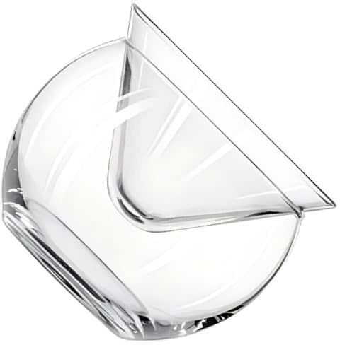 GRADENEVE Cuenco de Cristal Triangular 170ml, 1 Juego, Vidrio | Tazón de Cámara de Hielo, Tazón de Cóctel, Recipiente para Servir Caviar