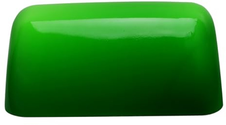 FRCOLOR Retro Glas Lampenschirm Ersatz für Bankerlampe Tischlampe Grün mit Dekorativer Diffuser Beleuchtung und Einfachem Einbau für Schlafzimmer und Büro