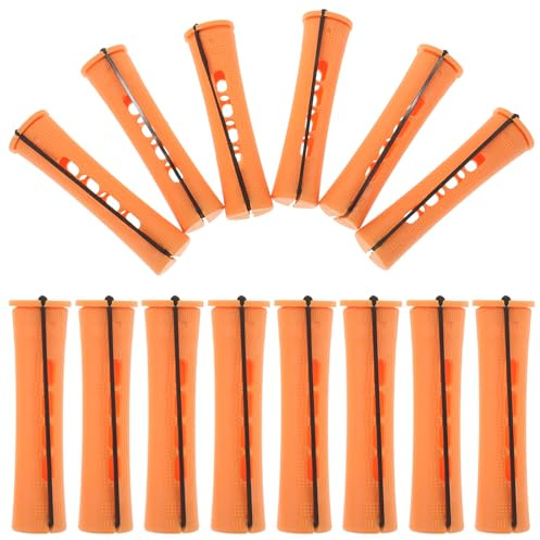 MOBUTOFU Kit de 30 Varillas de Plástico Pp para Permanente, Rizadores de Pelo para Mujeres, Simple y Uso en Salón Casa para Crear Ondas Estilo