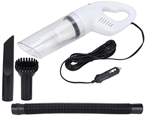 Brrnoo Aspirateur Voiture sans Fil 3500KPA, Aspiration Puissante 120W, Nettoyeur Portable avec 4,2M de Câble et Embouts Multiples pour Poussière, Cheveux, Débris dans L'auto