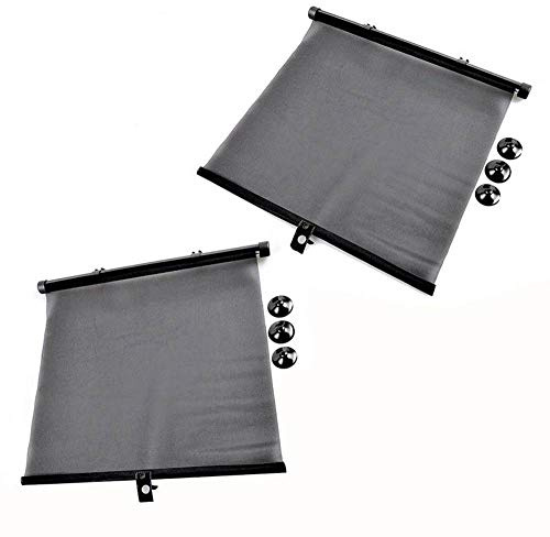 ProPlus Sonnenrollo - Rollvorhang - Sonnenschutz für Autos - Autosonnenschutz - 45x54 cm - Set von 2