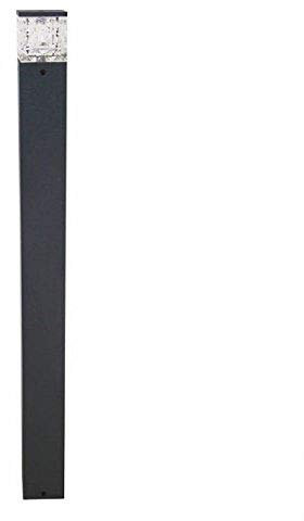 VBLED Wegeleuchten Pollerleuchten 80cm, extra helle 6W LED in Glas mit 330 Lumen, 3000K warmweiß, Pfostenlicht, IP65 wassergeschützt [Energieklasse A+] (12V)