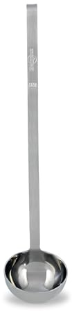 KRAMPOUZ Louche de Cuisine Spéciale Crêpe - Louche Monobloc en Inox sans Soudure - Contenance 125 mL - Qualité Professionnelle - Réf ALIP80