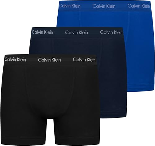 Calvin Klein herr Trunk Trunk 3pk 0000u2662g, C-svart/blå/blå, S