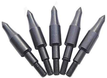 MILAEM 12x Bogenschießen Pfeilspitze 150 Grain Jagdspitzen Metall Spitzen Reinschrauben Broadheads Feldpunkt für Bogenpfeile Armbrustpfeile Armbrust Bolzen