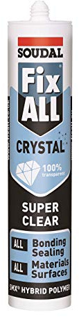 Soudal Fix ALL Crystal Clear Neutral Cure Silicone Adhesive Sealant